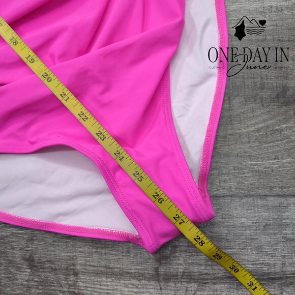 Eomenie Ruffle Shoulder One Piece Swimsuit Size S - Picture 6 of 7